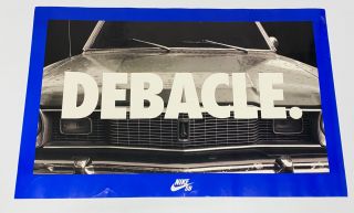 Nike Sb Debacle Poster Banner Rare 43” X 28”