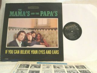 The Mamas And Papas If You Can Believe.  Orig Rare Mono Black Border Cover Nm -