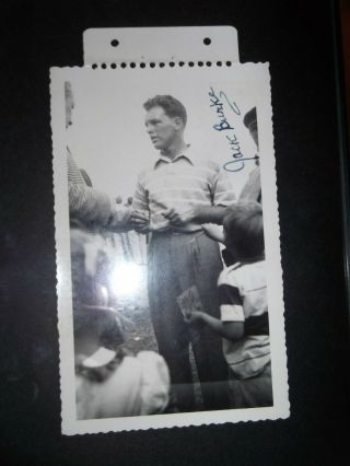 Rare Vintage Jack Burke Signed Pro Golf Private Unseen Photo 1950s