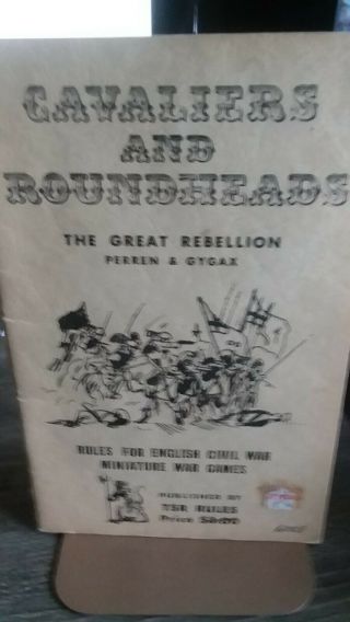 Cavaliers And Roundheads - Tsr / Gygax 1973 Extremely Rare