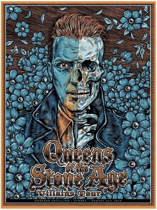 Queens Of The Stone Age 2018 Sydney Australia Concert Poster Rare And