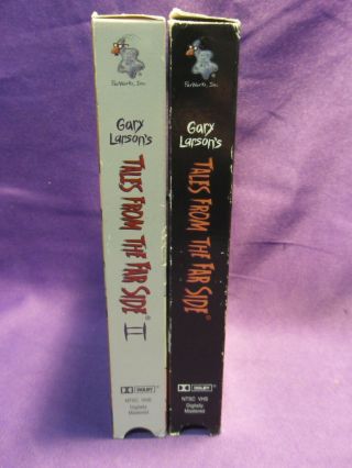 GARY LARSON ' S TALES FROM THE FAR SIDE I,  II NTSC VHS VERY RARE OOP NO DVD 3