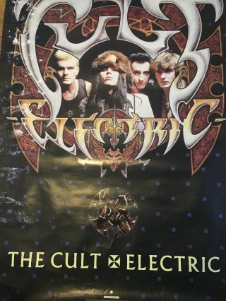 The Cult Electric Hipgnosis Design Rare Promo Poster 1987