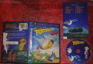 My Neighbor Totoro (dvd,  2002) Oop Rare Miyazaki Tcfhe Family Feature W/insert - Fs