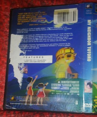 My Neighbor Totoro (DVD,  2002) OOP RARE Miyazaki TCFHE FAMILY FEATURE W/INSERT - FS 2