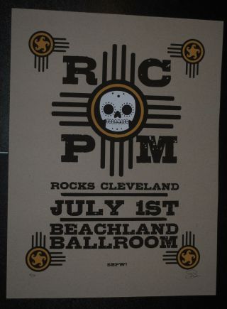 Roger Clyne And The Peacemakers Cleveland 2012 Concert Poster /50 Rare Chipboar