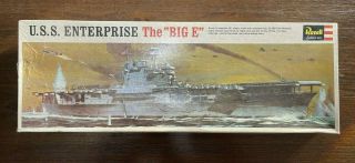 Vintage Revell Uss Enterprise " The Big E " Ship H - 378 Model Kit - Rare 1967