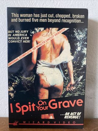 I Spit On Your Grave Vhs Wizard Video Big Box Horror Thriller Sleaze Cult Rare