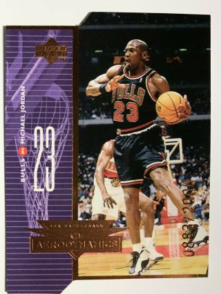 Michael Jordan 1998 - 99 Upper Deck Aerodynamics Bronze A1 Die Cut 883/2000 Rare