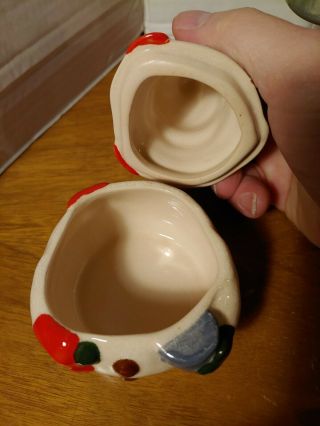 Hallmark (rare) Mitford Snowman ceramic teapot,  sugar bowl,  and creamer set 3
