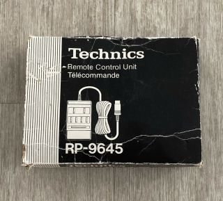 Technics Rp - 9645 Remote Control Unit Fully Functional Rare