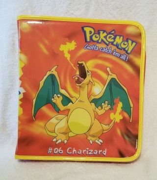 Authentic Vintage Pokemon Tcg Card Binder Case Charizard 06 Rare Nintendo Album