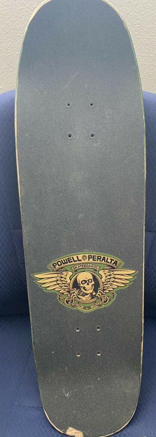 Powell Peralta Bones Brigade Steve Caballero Ban This Skateboard Deck Rare Green 2