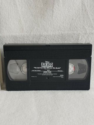 RARE Walt Disney Air Bud Golden Reciever Demo Tape VHS 2