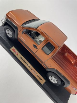2004 Chevy Colorado Z71 4x4 Rare Find Maisto 1:18 Special Edition Orange
