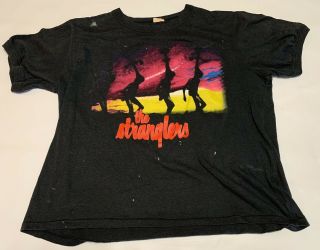 Vtg Punk T - Shirt The Stranglers Tour 1987 Rare Rock Concert Wave