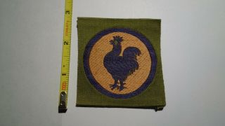 Extremely Rare Wwi Ambulance Service Liberty Loan Patch.  Purple Variant
