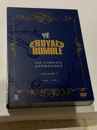Wwe - Royal Rumble Complete Anthology Vol.  1 (1988 - 1992) 5 - Dvd Set/rare/2007/vg,