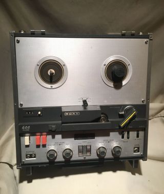 Vintage Rare Sony Tc - 600 80w 3 Head 7 " Max Reel To Reel Dual Speed Tapecorder