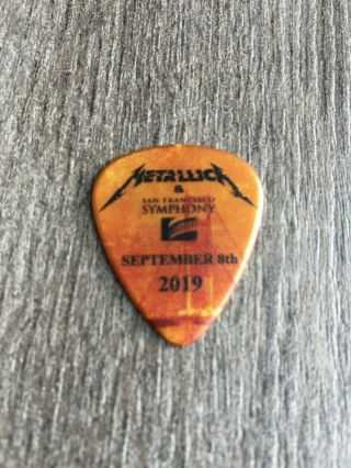 Metallica S&m2 Sept 8 - 2019 Tour Pick Rare