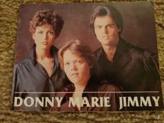 Donny Marie Jimmy Osmond Concert Program Rare 1979 Ron Clark Oz Art Advertising