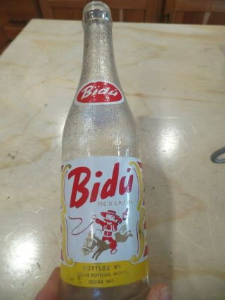 Rare Graphic Bidu Acl Soda Pop Bottle Orange Crush Edgar Bottling Edgar Wis Wi