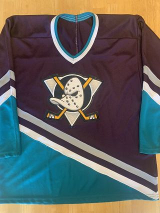 Vintage Nhl Anaheim Mighty Ducks Ccm Jersey Size Men 