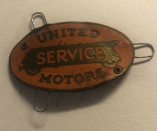 Rare Vintage United Service Motors Spark Plug Gap Gauge