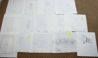 Rare King Of The Hill Tv Show Storyboards Set Sketches Drawing 10