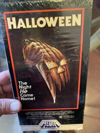 Halloween 1981 Vhs Media White Stripe John Carpenter’s Horror Cult Classic Rare