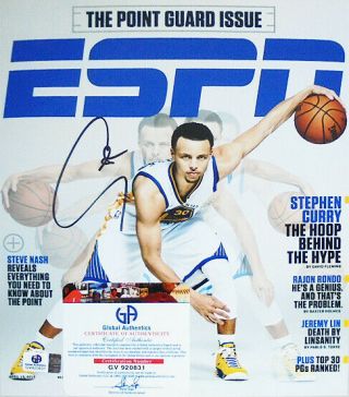 Rare - Steph Curry - Warriors Certified Nba Basketball Signed/autograph 8x10 Photo
