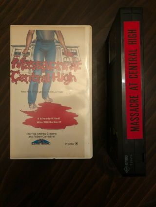 Massacre At Central High (vhs,  1976) - Rare And Oop