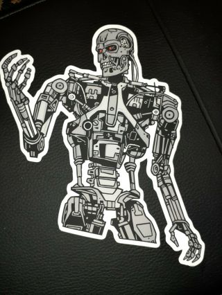 Terminator T - 800 Sticker Variant By Tyler Stout Not Mondo Poster Arnold T2 Rare