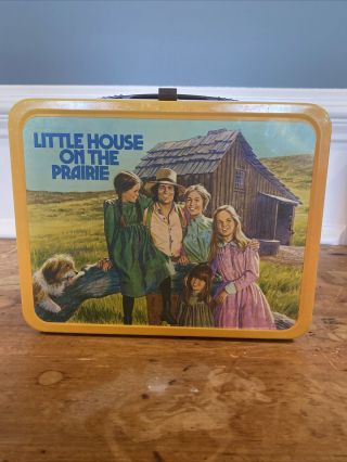 Minty Vintage 1978 Little House On The Prairie Metal Lunchbox C9,  Rare Wow