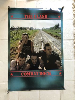 The Clash Rare Large Promotional Poster For Combat Rock 1982