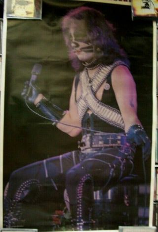 Rare: 1977 Kiss Peter Criss Poster (aucoin)