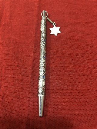 Vintage 1960’s Rolex Ball Point Pen Tribes Of Israel Sterling Rare