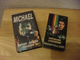 Michael Jackson Vhs " Michael Speaks: Exclusive " (rare) 1993 & " Moonwalker " 1988