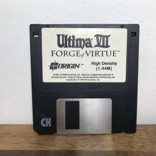 Ultima Vii - Forge Of Virtue (ibm Pc,  Dos) Game Floppy Disc 1991 Origin Rare