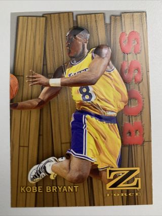 Kobe Bryant 1997 - 98 Skybox Z Force Boss Card Rare 3 Of 20 1997 - 98 La Lakers Nm