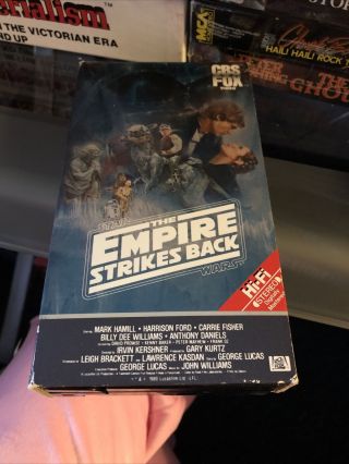 Vintage Star Wars The Empire Strikes Back Rare 1984 Cbs Fox Beta Tape Not Vhs