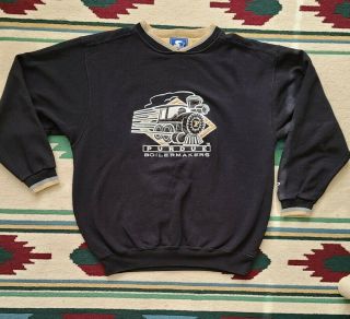 Purdue Boilermakers Starter L Vintage Crew Neck Sweatshirt Embroidered Rare