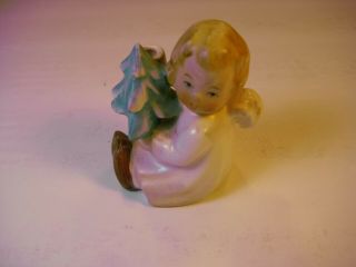 Rare Vtg Maria Spotl Goebel Spo 021 Figurine Angel Candle Holder Christmas Tree