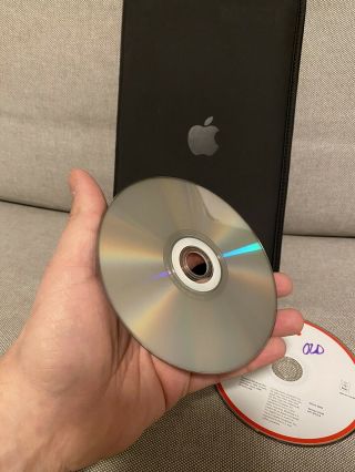 Rare Apple CD Disc Case & Mac OS X 10.  4 Tiger - Full Version CPU Drop in DVD 3