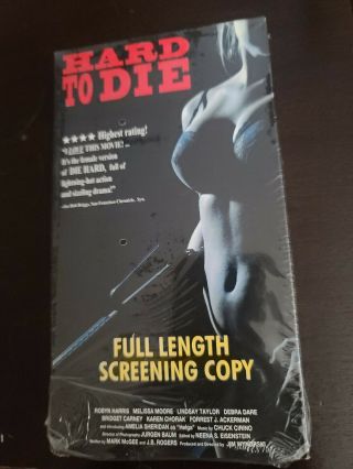 Hard To Die Vhs Amelia Sheridan Rare Horizons Action Sleazy Cheese