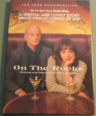On The Rocks 2020 Movie By Sofia Coppola Rare Fyc Dvd Bill Murray,  Rashida Jones