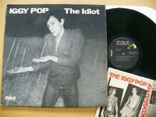 Iggy Pop - The Idiot Rare 1977 1st Press Hard Rock David Bowie W/article