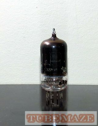 Rare Tung - Sol Jtl 12au7/ecc82 Black Glass Tube - 1950s - Test Nos