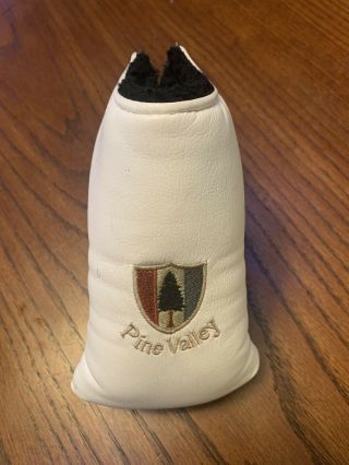 Pine Valley Golf Club Am&e Mid Mallet Putter Headcover White Magnetic Rare