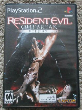 Resident Evil Outbreak File 2 Playstation 2 Complete Rare Ps2 Capcom